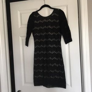 Black lace dress
